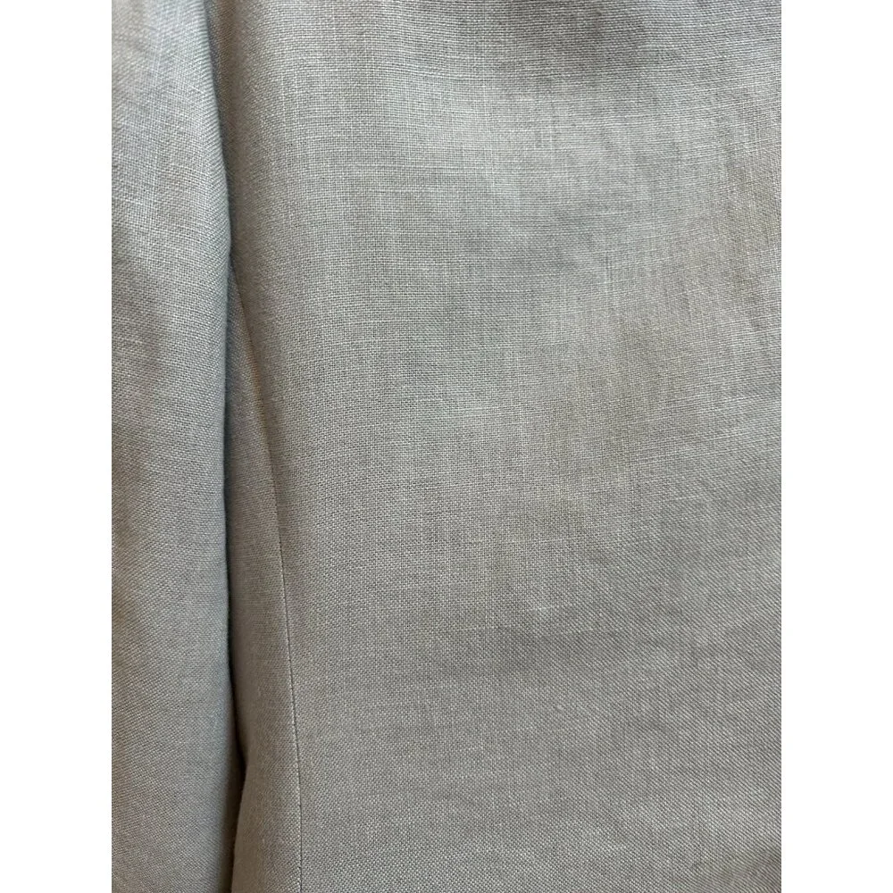 J. Crew‎ Ludlow Blazer Suit Jacket 100% Irish Linen Mens 36S Stone Gray Travel